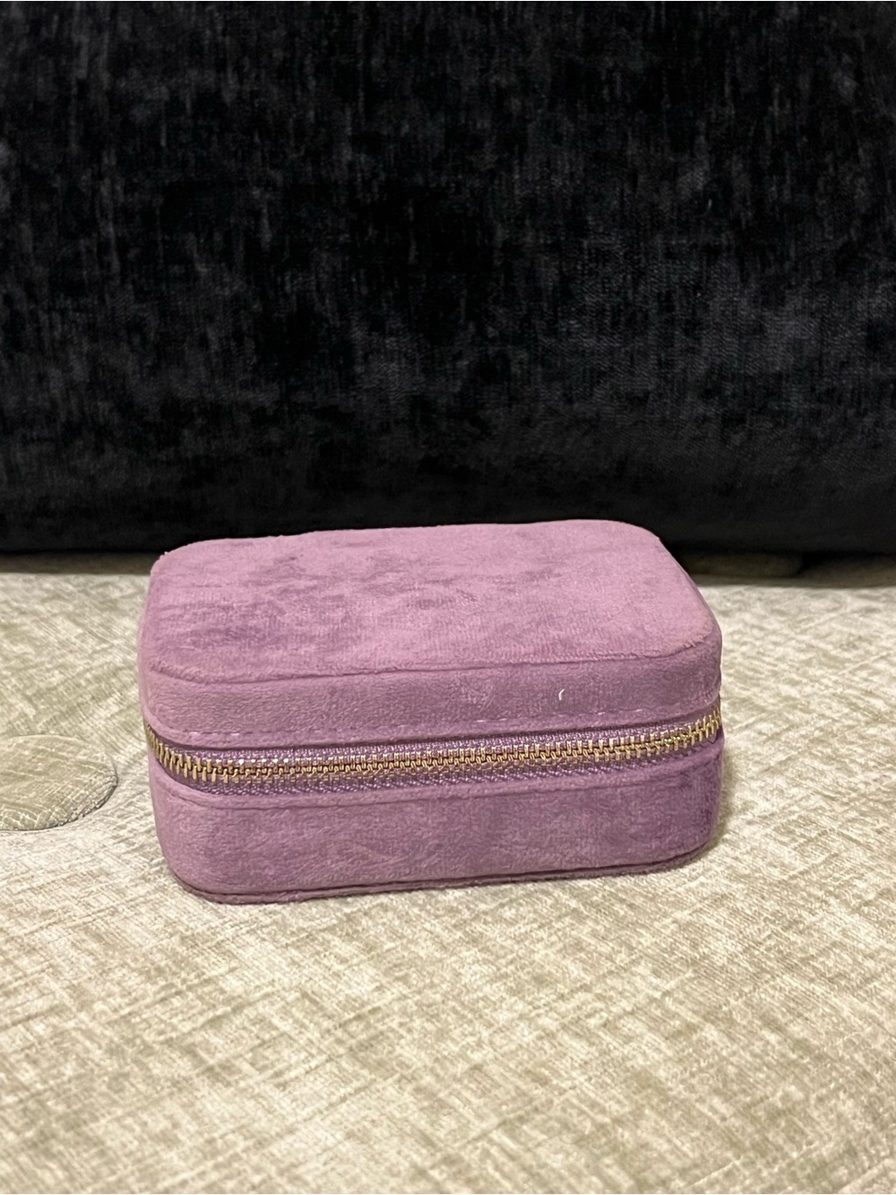 Plush Purple Jewelry Travel Case mini - Unbranded